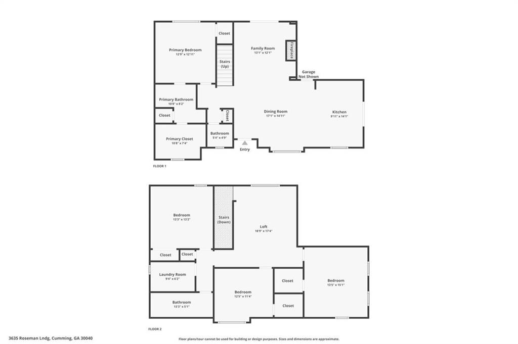 3635 Roseman Landing Cumming, GA 30040 - Photo 31 of 31 a picture of floor plan