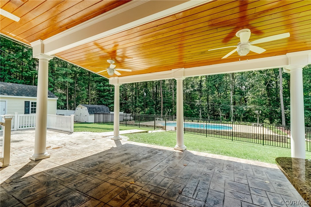 3918 Oxbridge Road North Chesterfield, VA 23236 - Photo 44 of 48 a view of a porch with a backyard