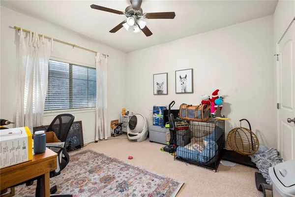 a room with furniture and a window