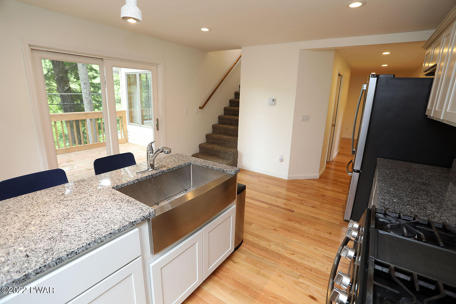 22 Elbert Behling Road Beach Lake, PA 18405 - Photo 14 of 27 Kitchen with access to deck and loft