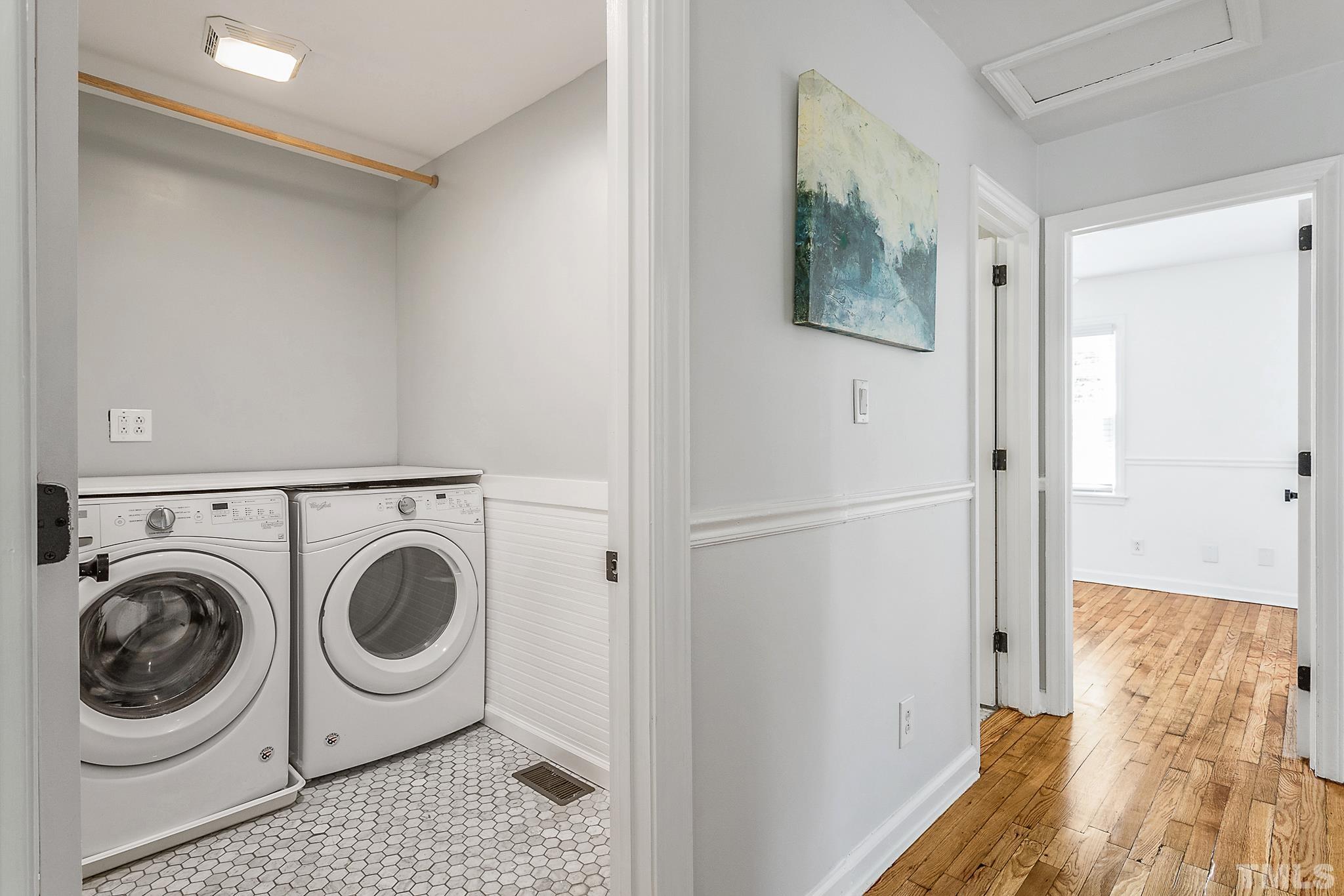 2222 Glascock Street Raleigh, NC 27610 - Photo 6 of 20 a utility room with dryer and washer