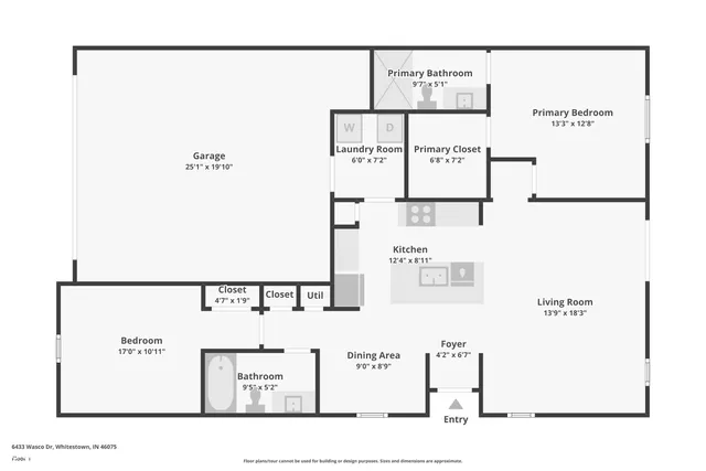 $278,000 | 6433 Wasco Drive, Whitestown, IN 46075