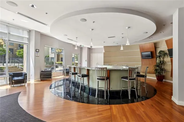 a view of a building with a yard