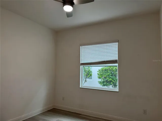 a view of a livingroom with a window