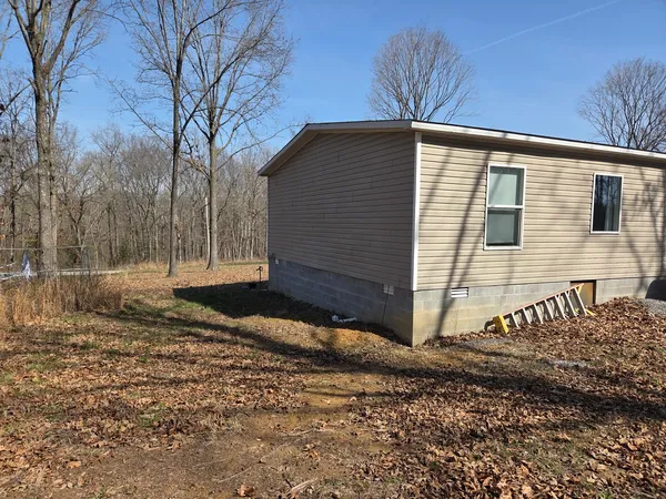 a backyard of a house