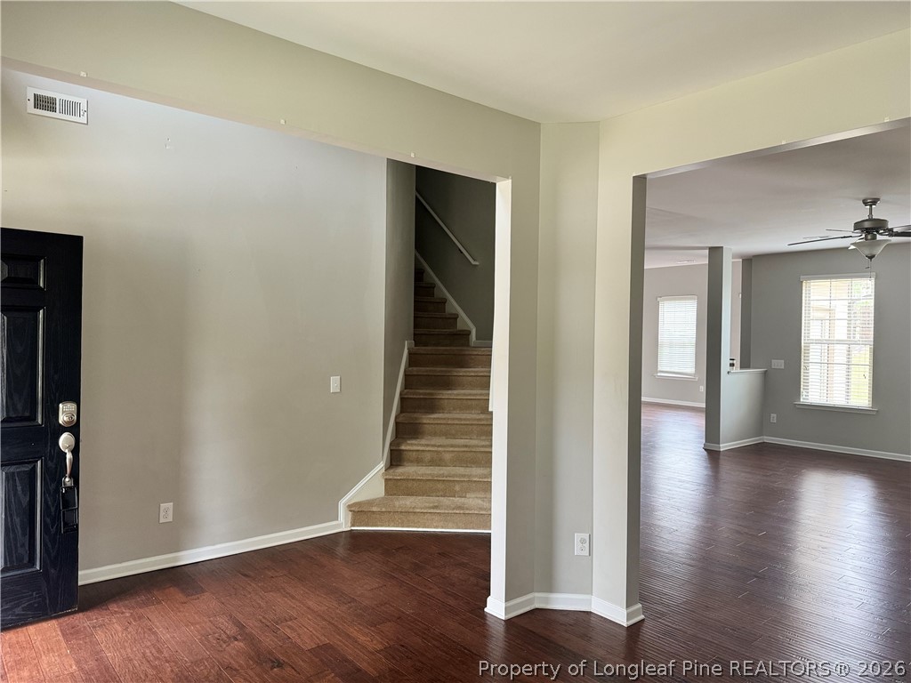 350 River Oak Street Spring Lake, NC 28390 - Photo 4 of 27 a view of an entryway with wooden floor