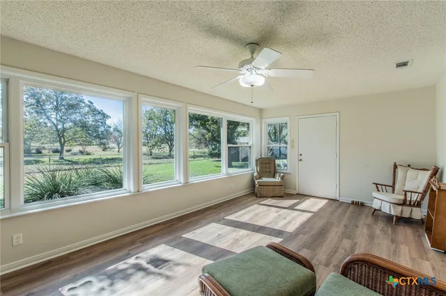 a very nice looking room with a large window