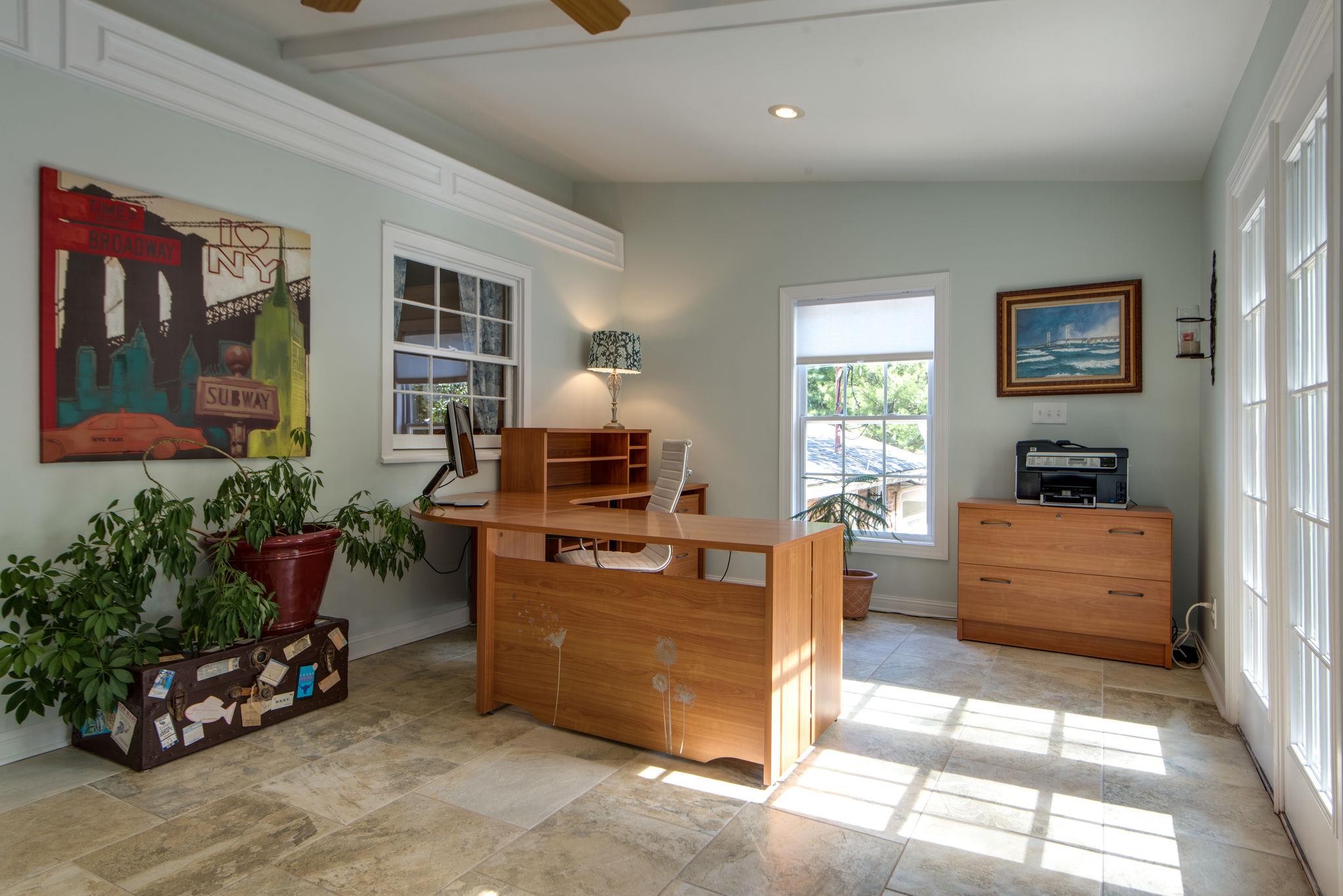 716 Murfreesboro Road Franklin, TN 37064 - Photo 18 of 30 12x24 Office with LOTS of Natural Light - The French Doors Lead to the Back Deck (This space could be a Hobby/Playroom/Art Studio