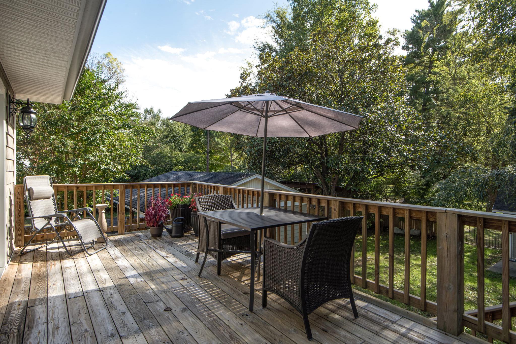 716 Murfreesboro Road Franklin, TN 37064 - Photo 22 of 30 Back Deck with a Great View of the Back of the Property