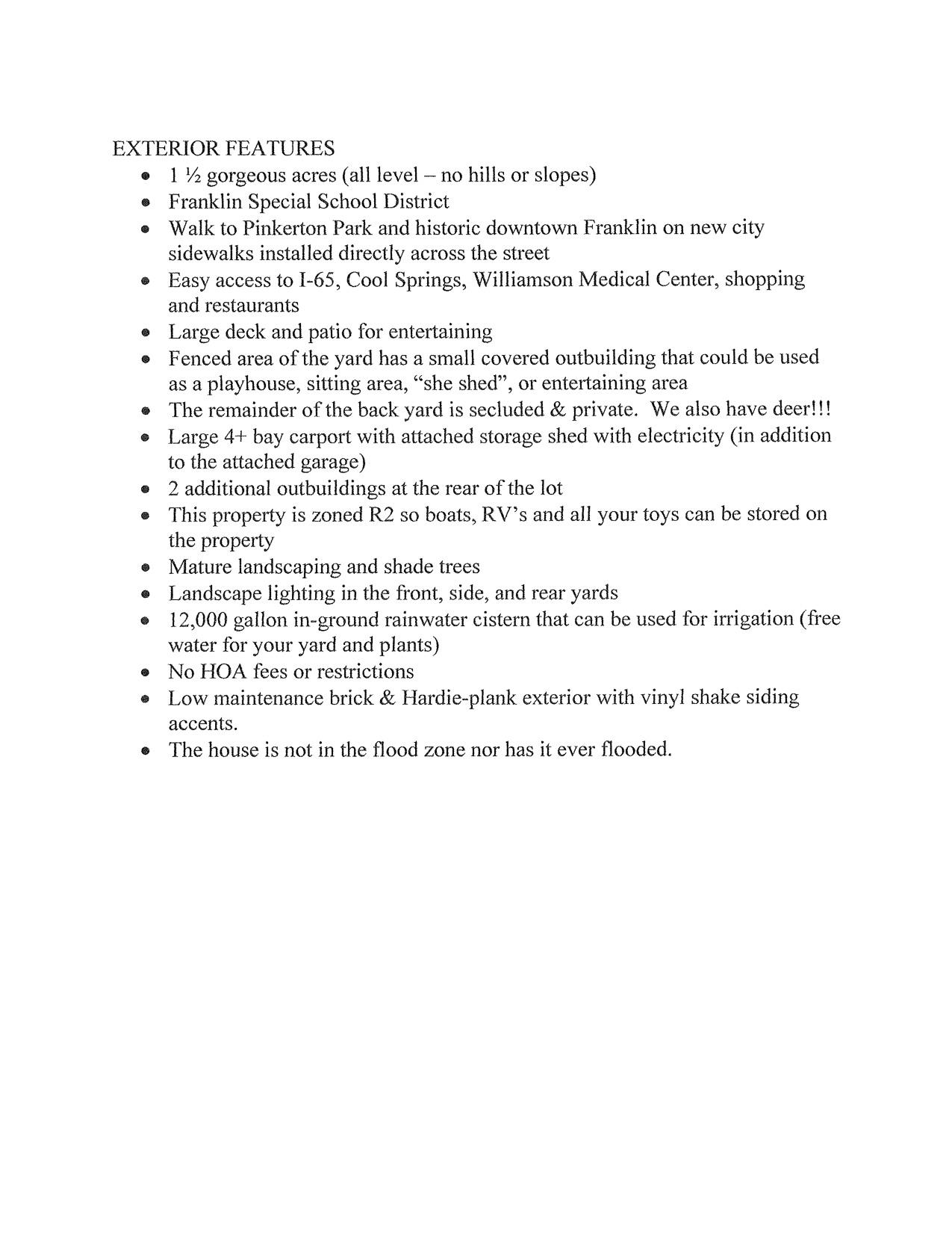 716 Murfreesboro Road Franklin, TN 37064 - Photo 29 of 30 Page 2 of 2 - From Seller - Details on Home
