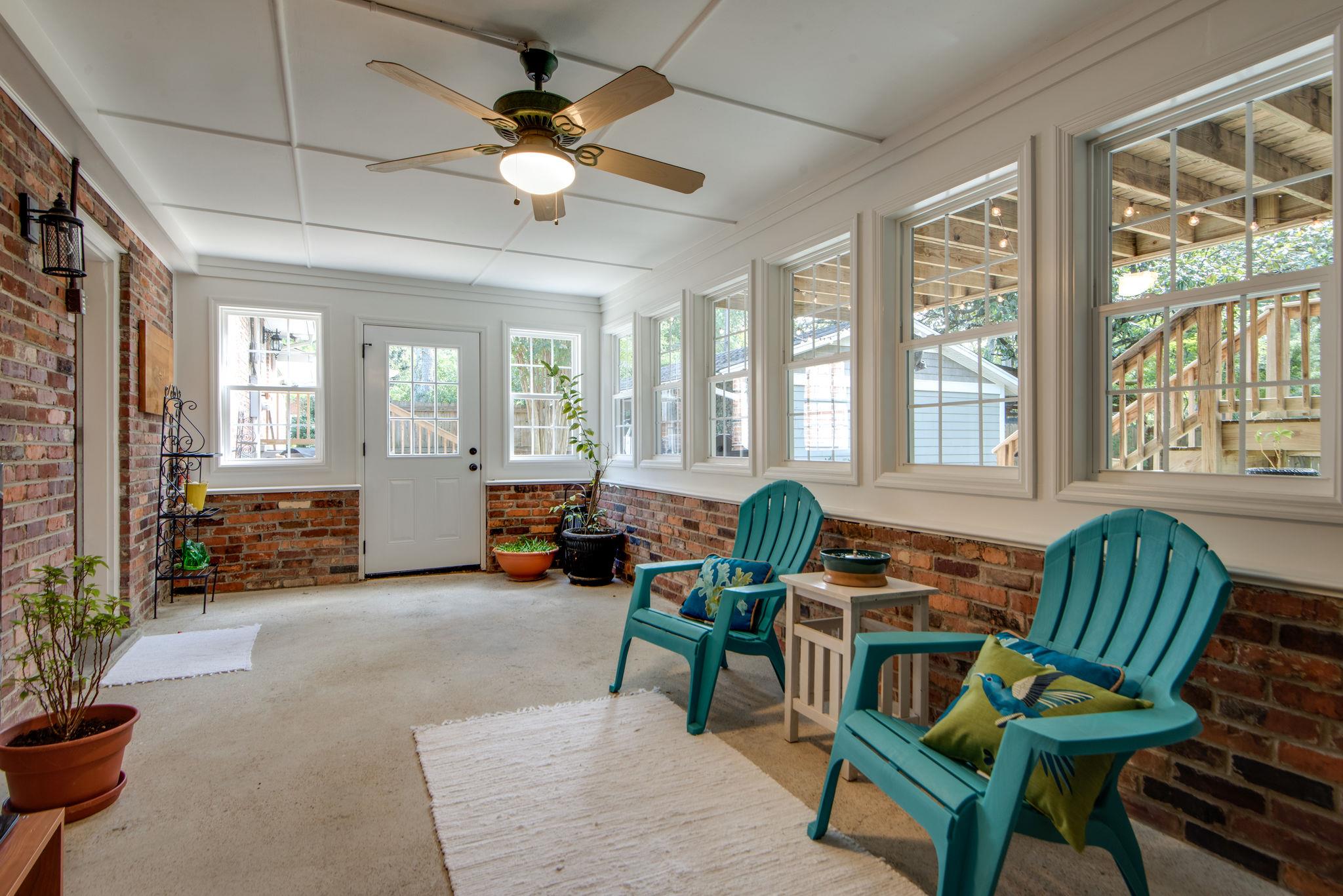 Sunroom with LOTS of Natural Light (space is heated)