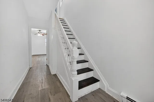 a view of wooden floor in a room