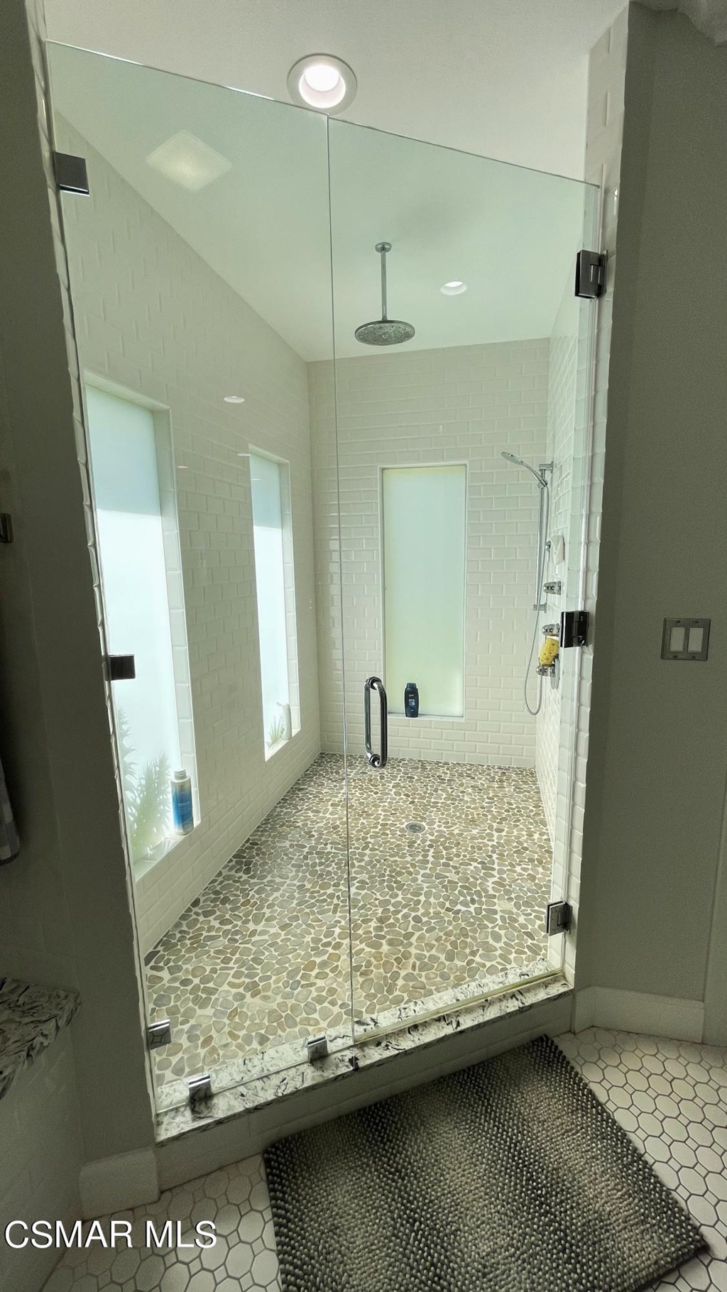 780 Gloucester Lane Thousand Oaks, CA 91362 - Photo 13 of 32 a bathroom with a granite countertop sink and a mirror