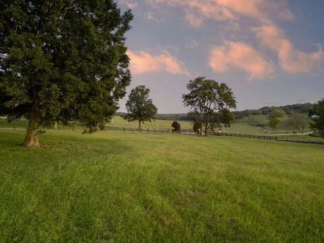 a view of a dining room with furniture a kitchen and chandelier