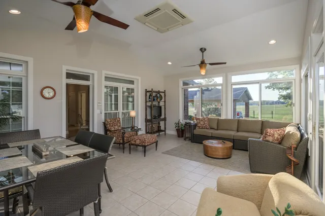 a bathroom with a double vanity sink and mirror