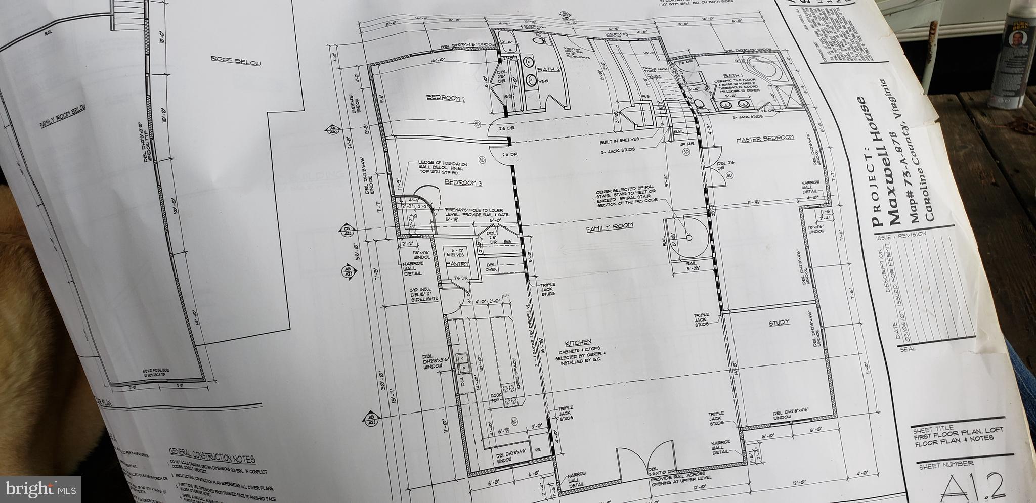 22147 Sparta Road Milford, VA 22514 - Photo 22 of 46 Full set of 2007 Permitted Plans Convey