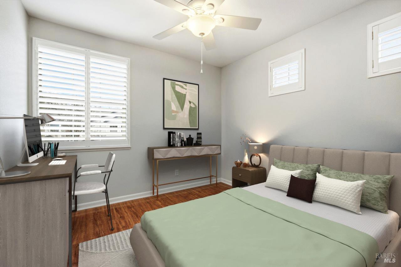 384 Mark West Commons Circle Santa Rosa, CA 95403 - Photo 29 of 44 a bedroom with a bed and a table