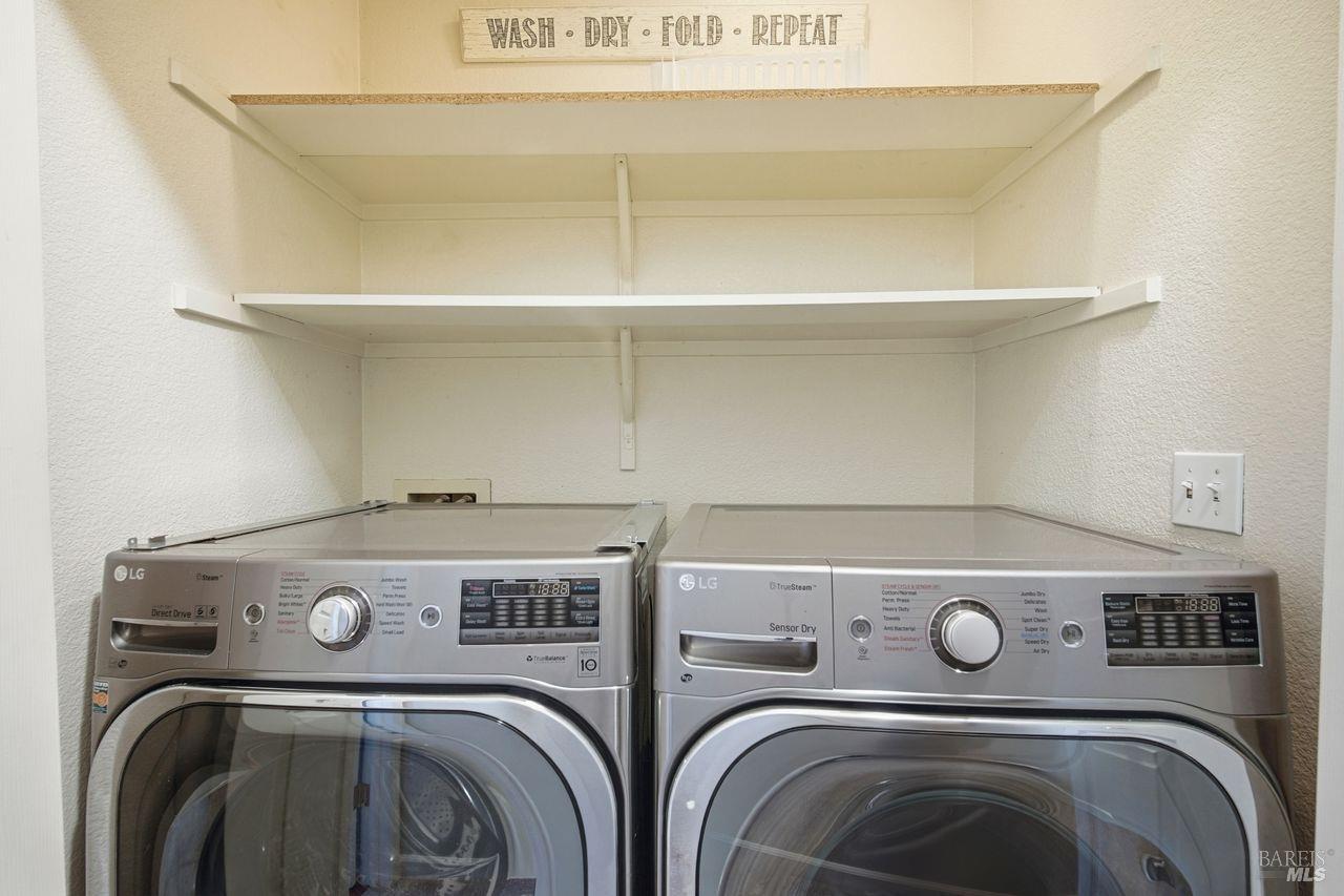 384 Mark West Commons Circle Santa Rosa, CA 95403 - Photo 39 of 44 a utility room with dryer and washer
