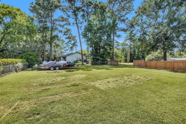 a view of a golf course with a tree