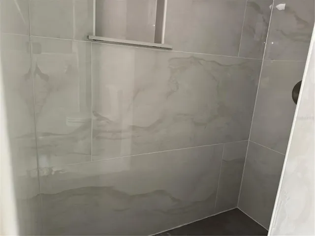 a close up of a shower