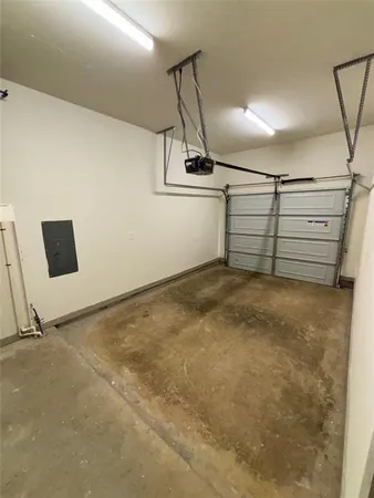 a view of a garage