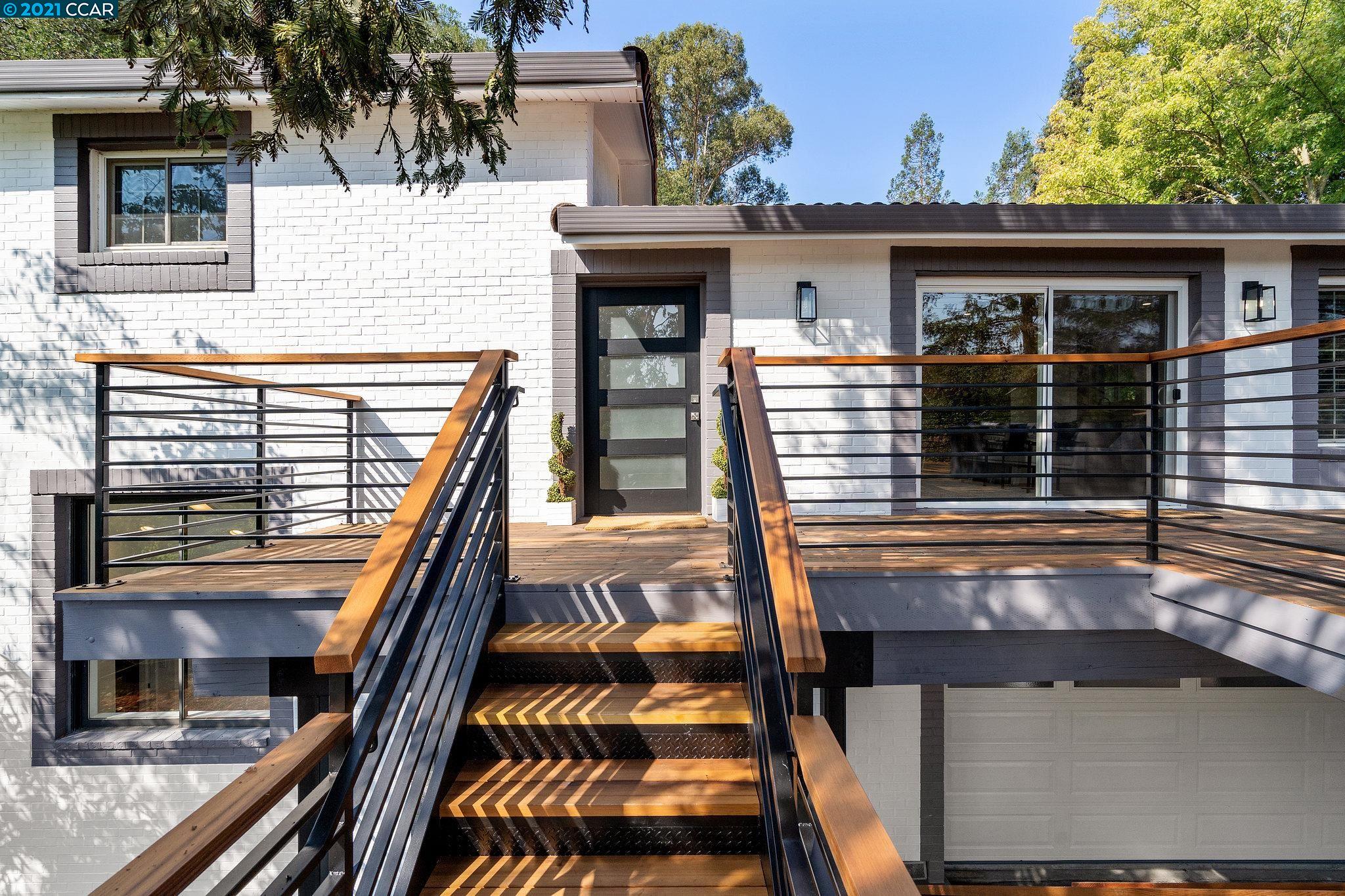 a view of an outdoor seating area
