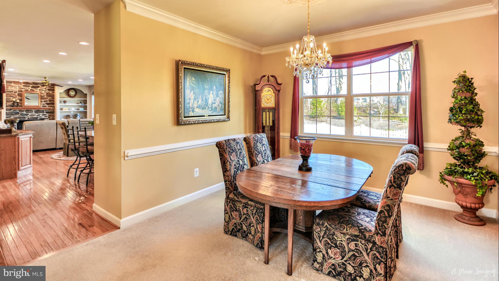 1719 Canal Clipper Court Point of Rocks, MD 21777 - Photo 19 of 30 a dining room with furniture a chandelier and wooden floor