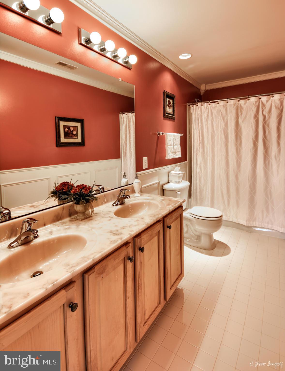 1719 Canal Clipper Court Point of Rocks, MD 21777 - Photo 26 of 30 a bathroom with a sink a toilet and a large mirror