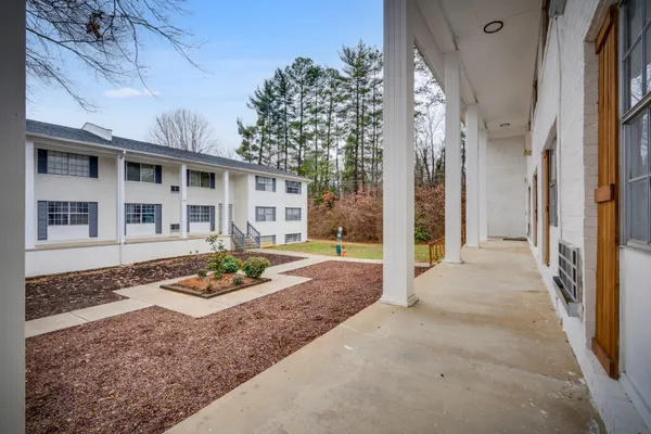 a house view with a outdoor space
