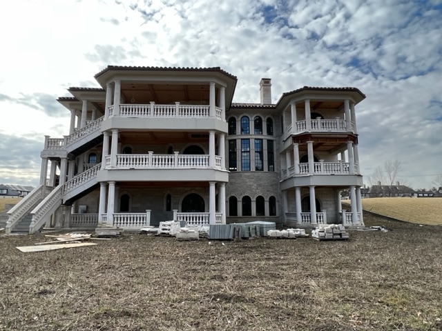 6379 South County Line Road Burr Ridge, IL 60527 - Photo 7 of 8 front view of a house with a yard