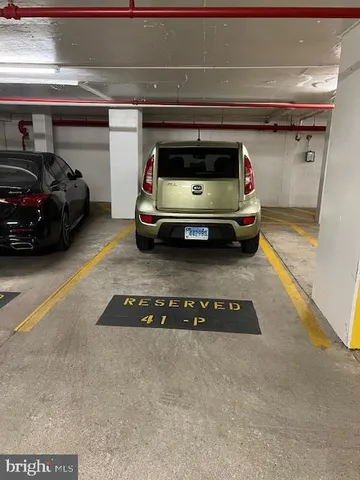 a view of parking garage