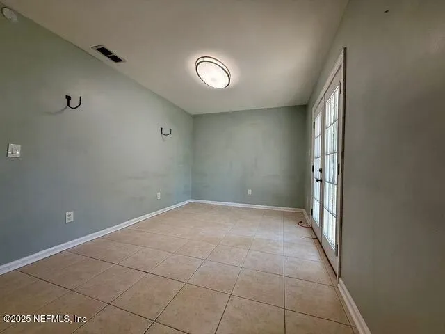 a view of an empty room