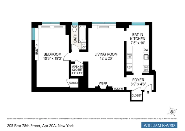$825,000 | 205 East 78th Street, Unit 20A | Upper East Side