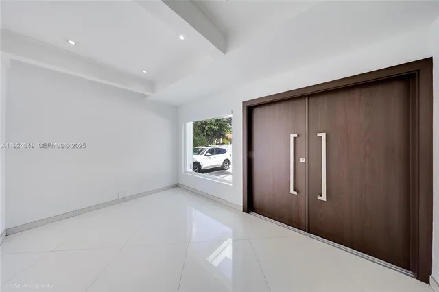 a view of an empty room