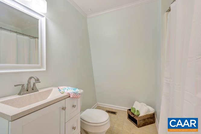 107 Goldenrod Road Ruckersville, VA 22968 - Photo 13 of 31 a bathroom with a sink toilet and a mirror