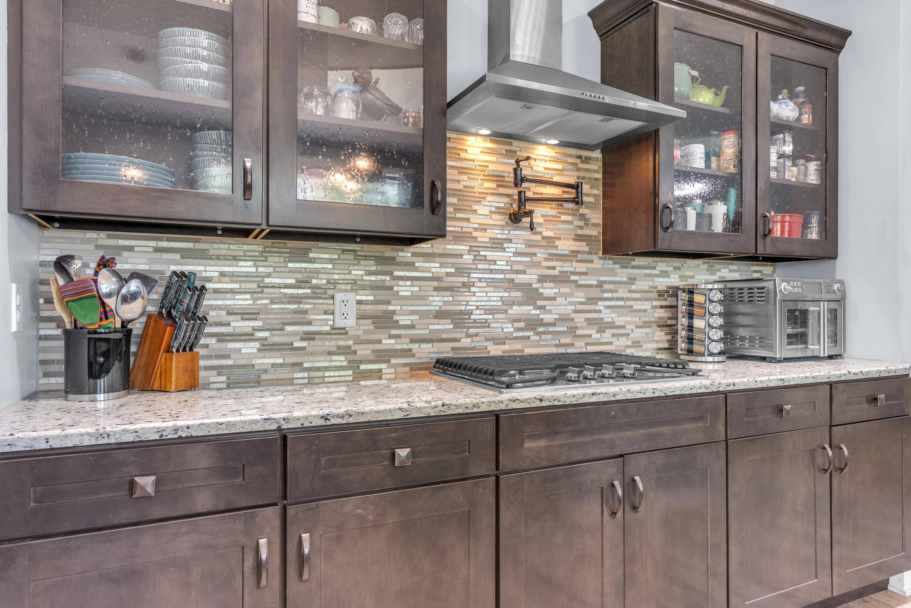 10427 North 600th Street West Demotte, IN 46310 - Photo 11 of 26 a kitchen with stainless steel appliances granite countertop a sink and cabinets