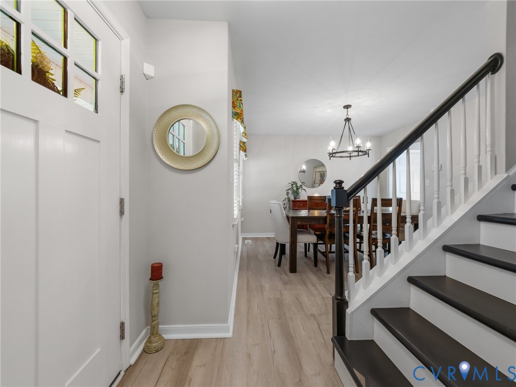 206 Rustic Drive Carson, VA 23830 - Photo 13 of 51 a view of entryway with wooden floor