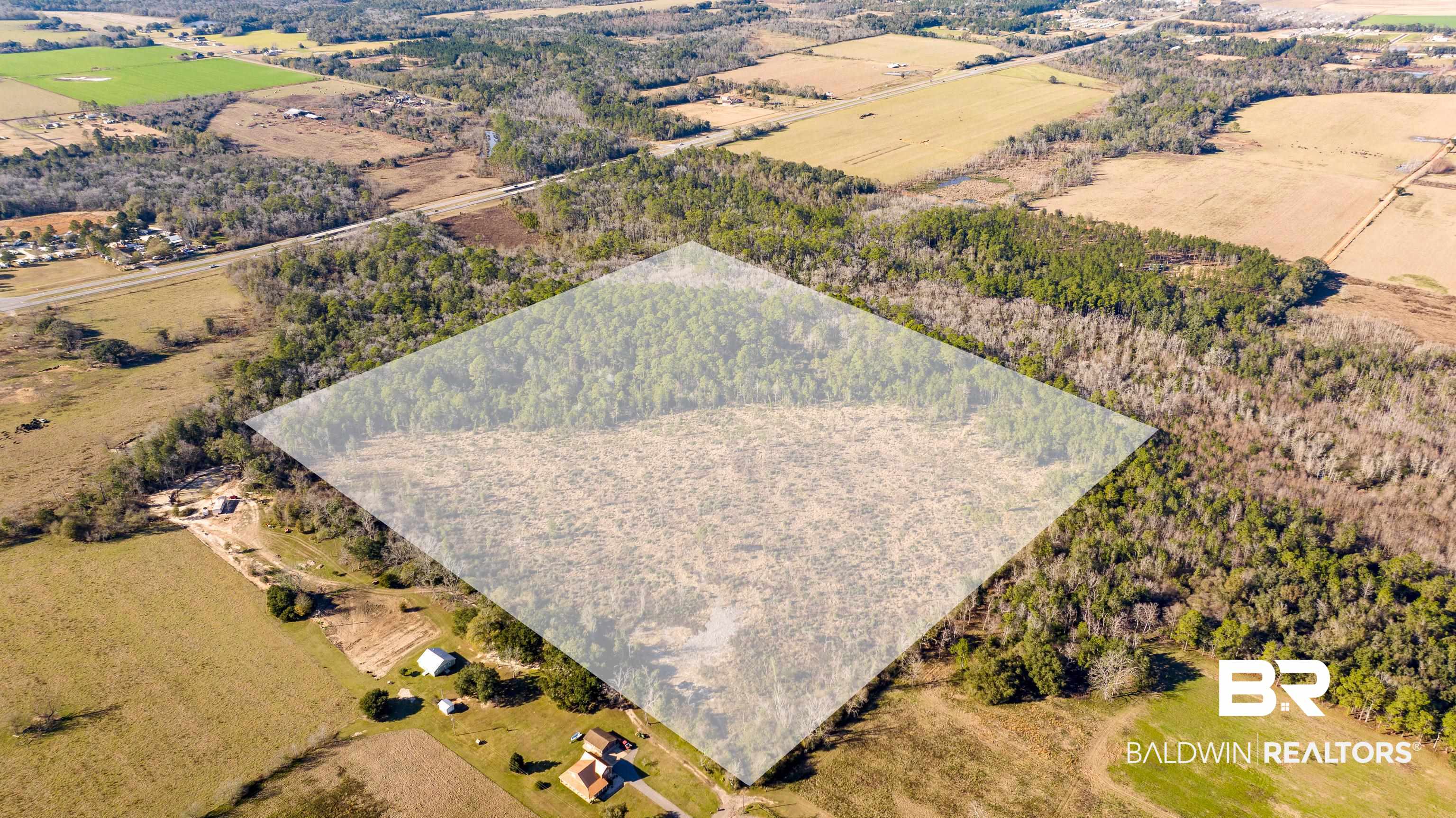 0 Resmondo Road Summerdale, AL 36580 - Photo 5 of 5 Bird's eye view featuring a rural view