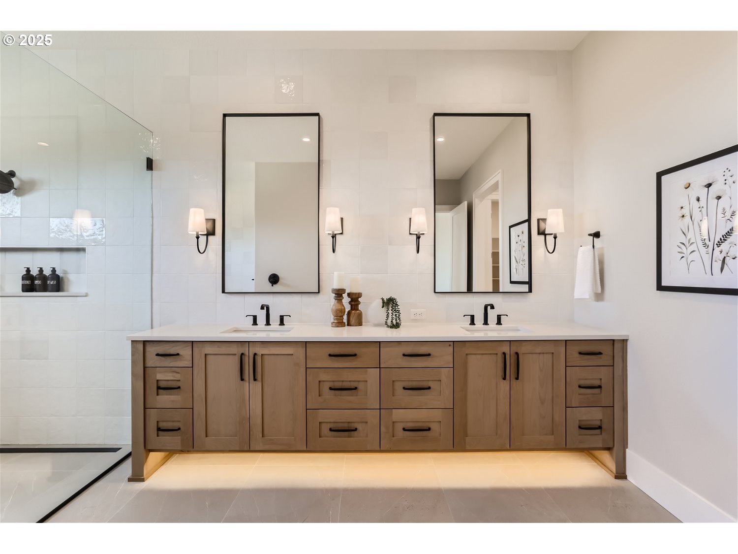 7705 Southwest Alden Street Portland, OR 97223 - Photo 5 of 30 a spacious bathroom with a double vanity sink mirror and bathtub