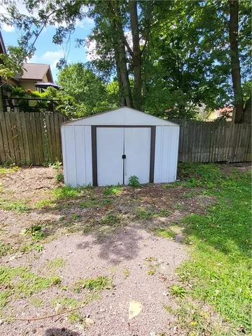 a backyard of a house