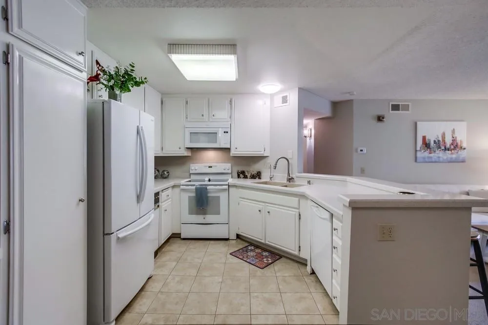 17617 Pomerado Road, Unit 215 San Diego, CA 92128 - Photo 7 of 50 a kitchen with a sink stove and refrigerator