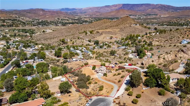 a view of a city with mountain