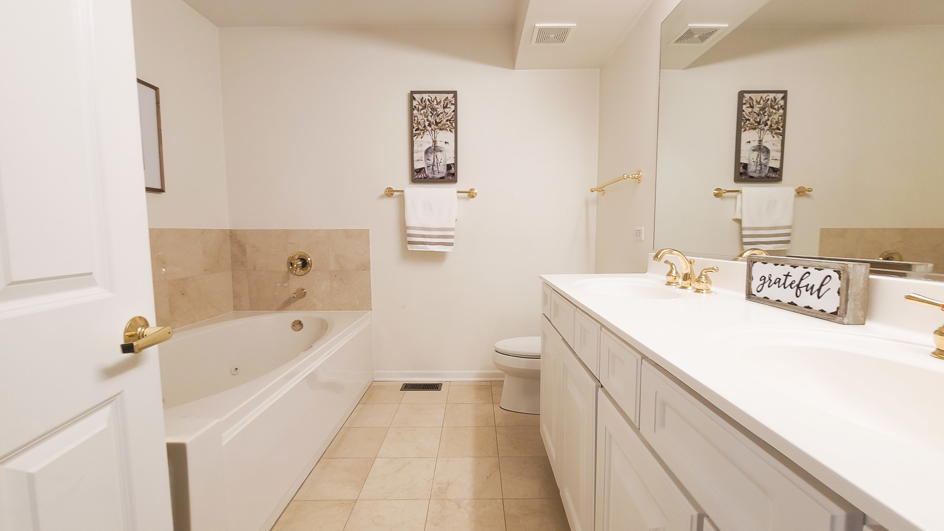 352 West Seminary Avenue, Unit 504 Wheaton, IL 60187 - Photo 16 of 24 a spacious bathroom with a tub sink and mirror