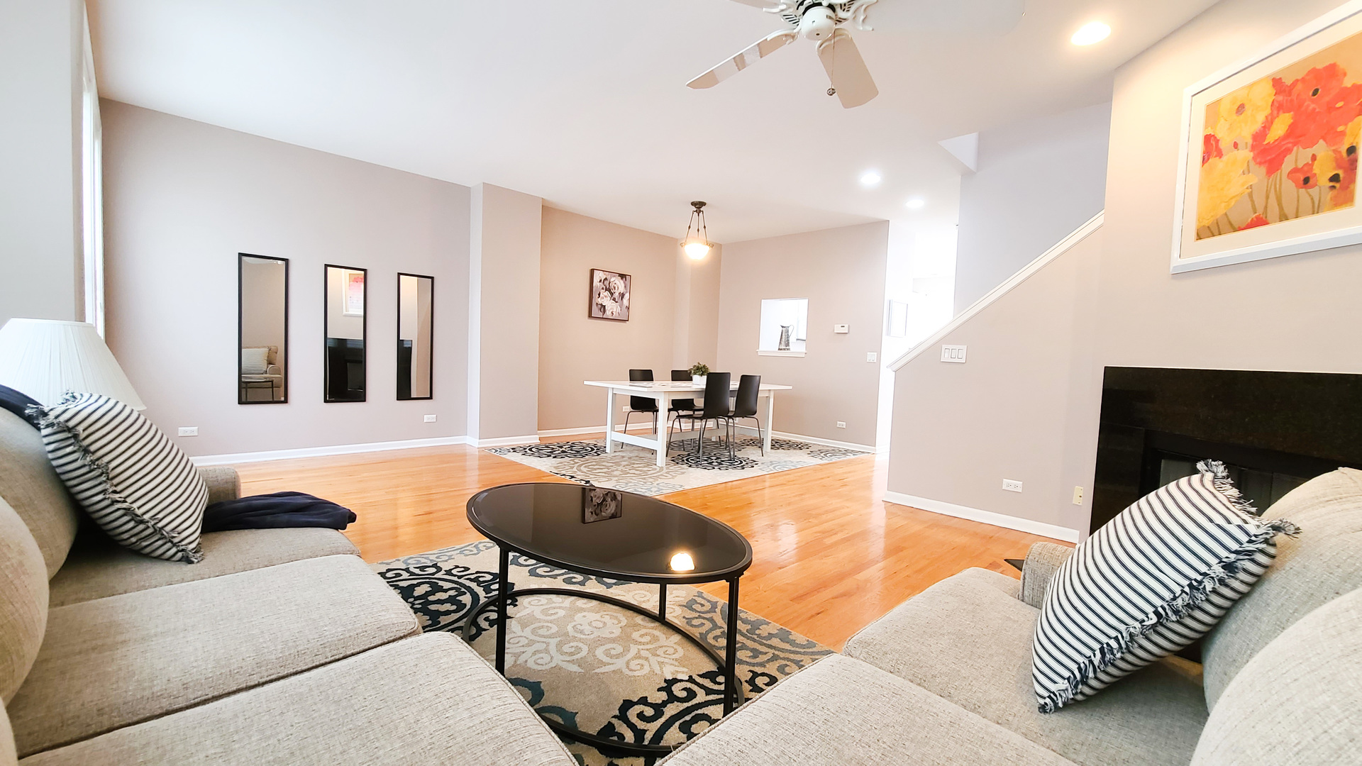 352 West Seminary Avenue, Unit 504 Wheaton, IL 60187 - Photo 8 of 24 a living room with furniture or couch and a flat screen tv