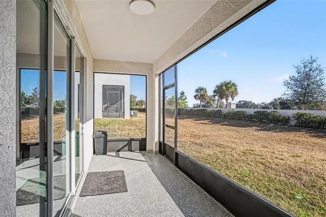 a view of balcony with ocean view