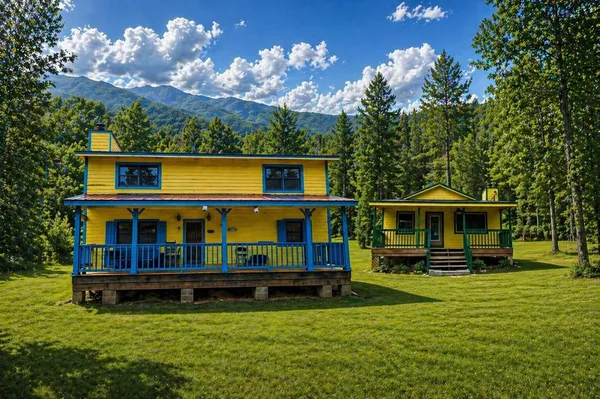 a front view of a house with balcony