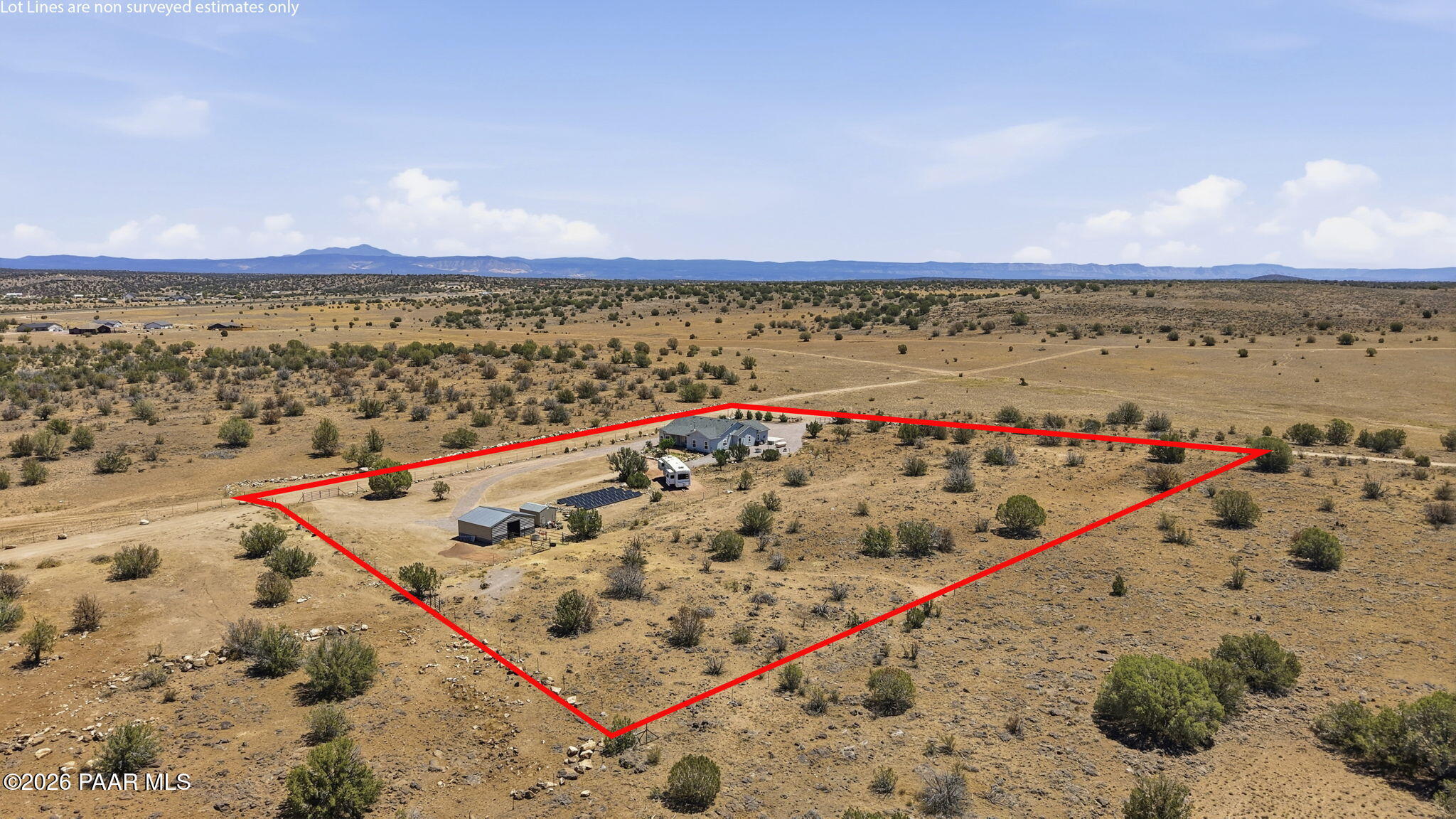23962 North Headwaters Road Paulden, AZ 86334 - Photo 38 of 43 40-Aerial 3 Lot Line