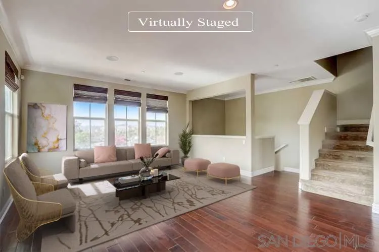 10185 Leavesly Trail Santee, CA 92071 - Photo 2 of 27 a living room with furniture and a large window