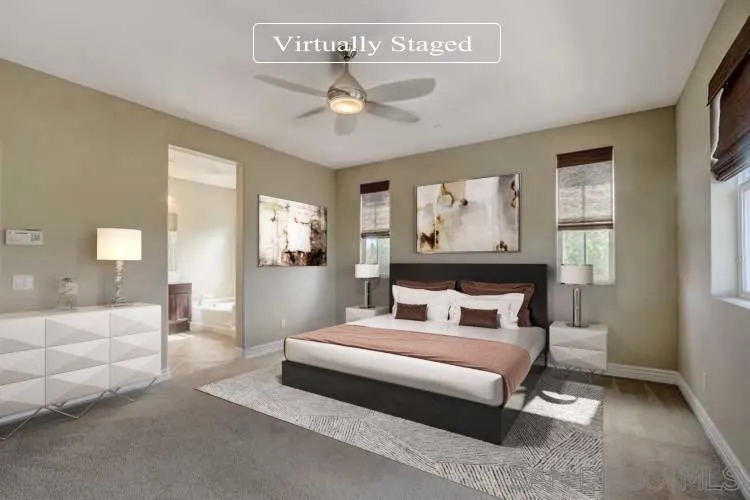 10185 Leavesly Trail Santee, CA 92071 - Photo 3 of 27 a bedroom with furniture and window