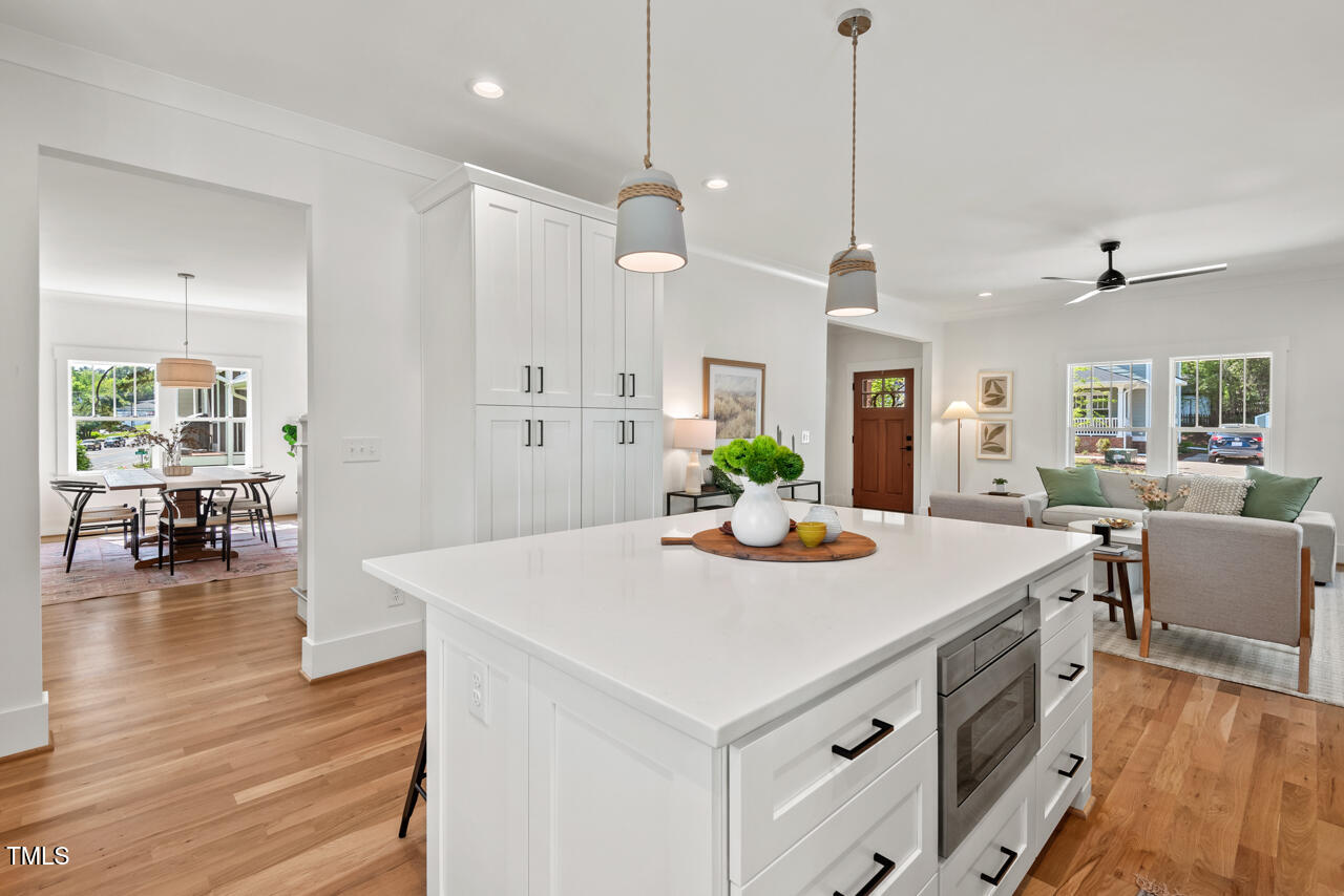 2019 James Street Durham, NC 27707 - Photo 12 of 46 a view of a kitchen and dining room